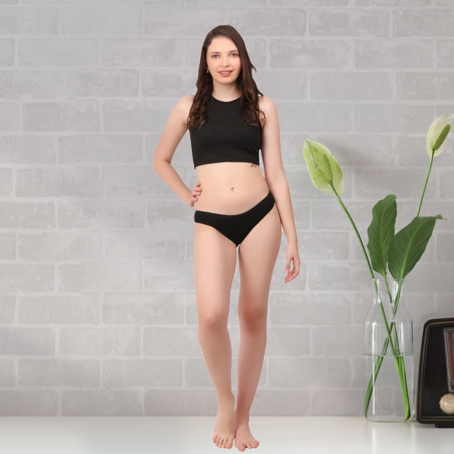 Set of 3 Cotton Underwear for Women Bikini Style