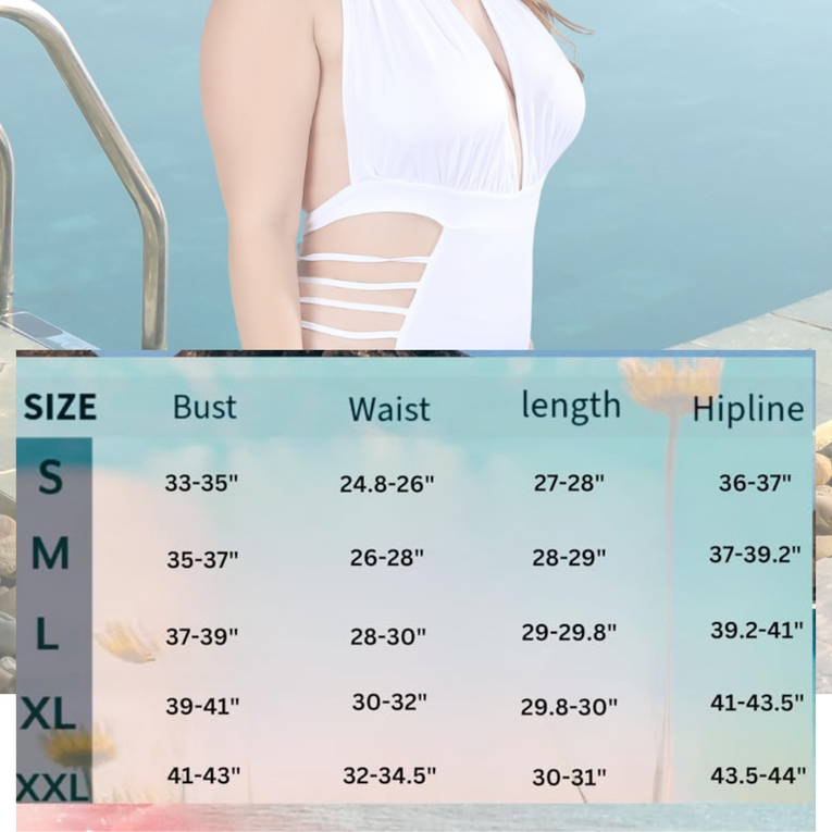 Sexy Deep Plunge Halterneck Strappy Swimsuit